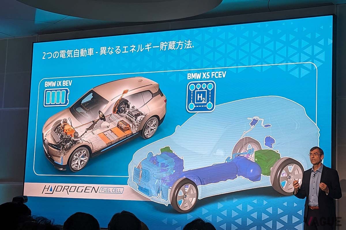 BMWグループ水素燃料電池テクノロジー・プロジェクトマネージャーのユルゲン・グルドナー氏のプレゼンテーション