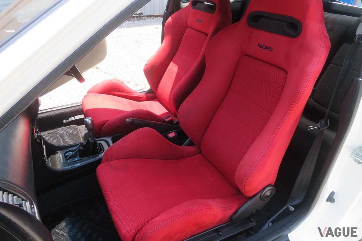 米国オークションに登場した1996年式ホンダ「インテグラ・タイプR」のインテリア