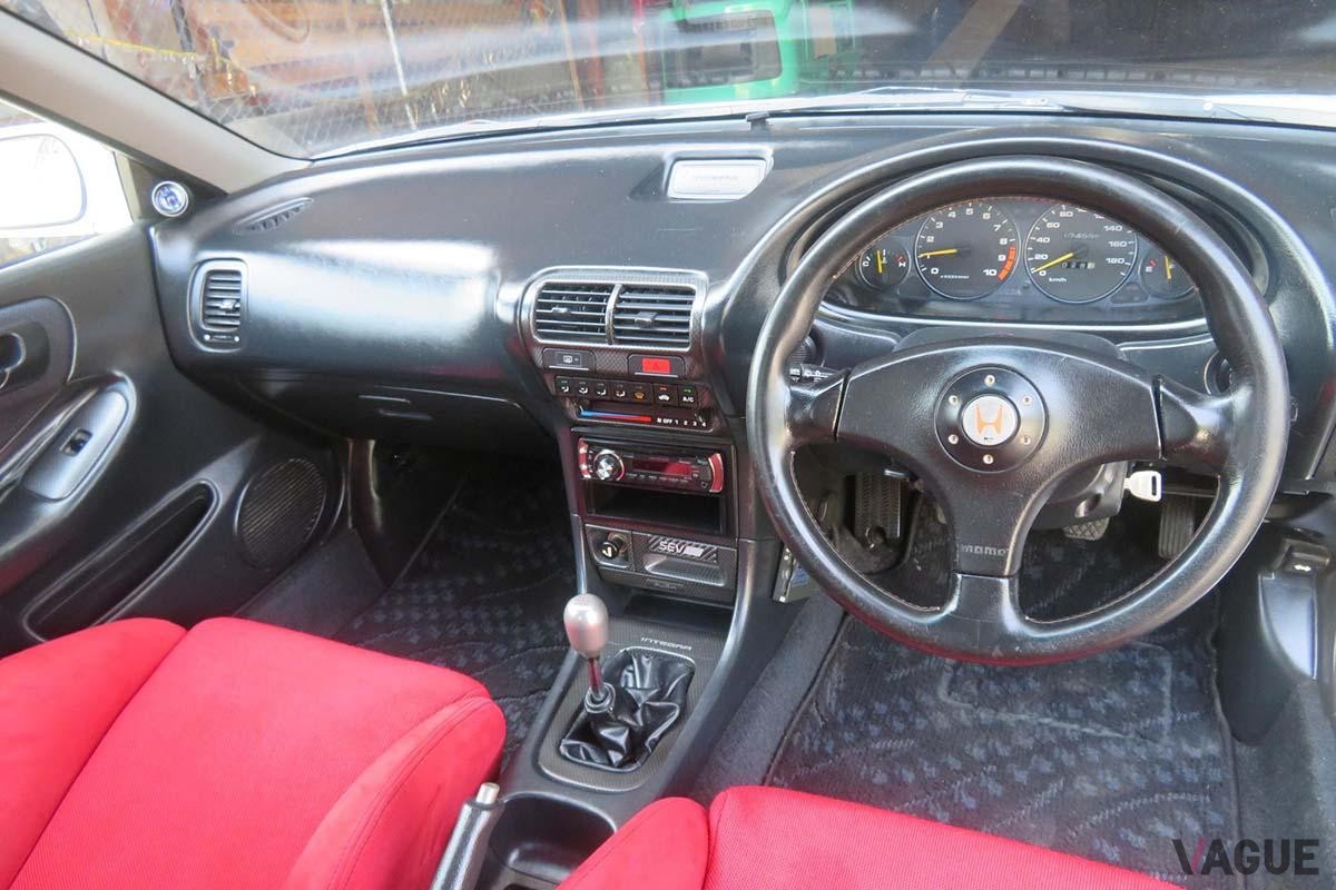 米国オークションに登場した1996年式ホンダ「インテグラ・タイプR」のインテリア