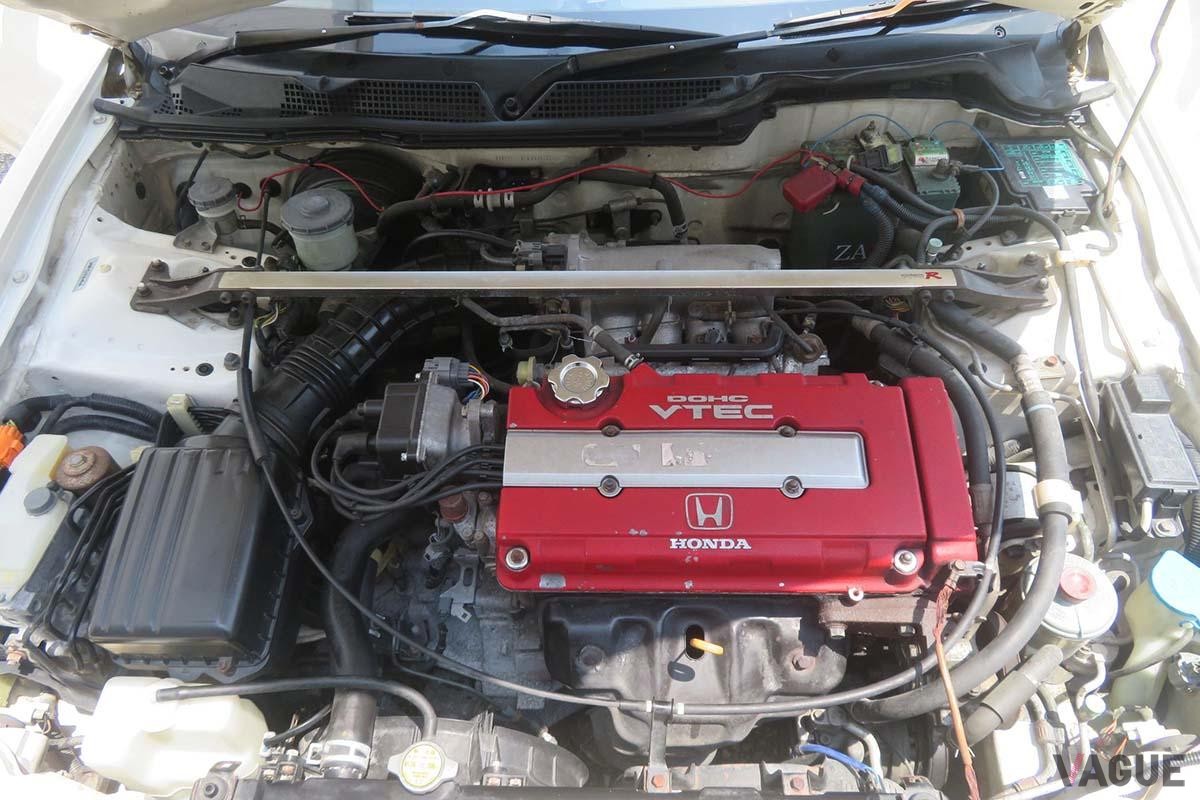 米国オークションに登場した1996年式ホンダ「インテグラ・タイプR」のエンジン