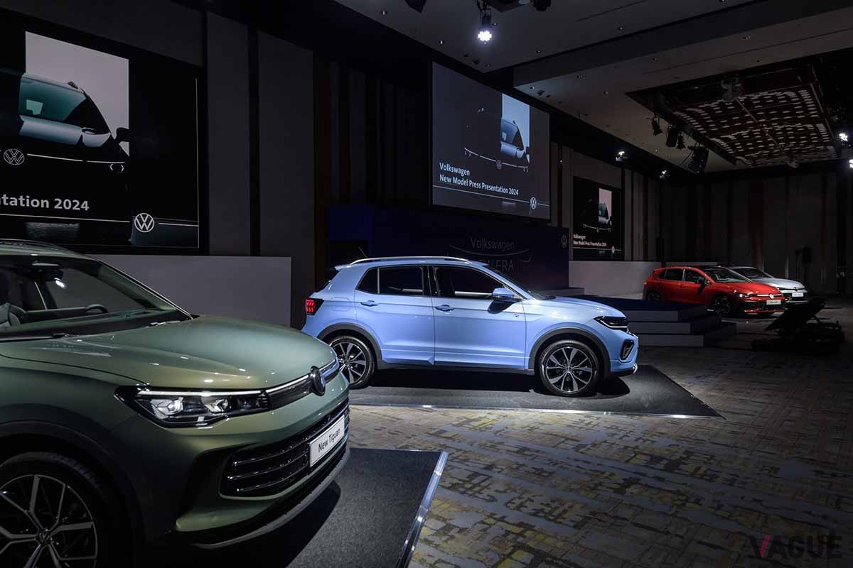 VW新型「パサート」の発表会の様子