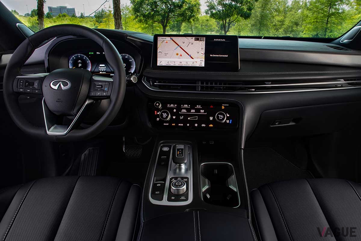 北米市場で発表された、インフィニティ「QX60」2024年モデルのインテリア