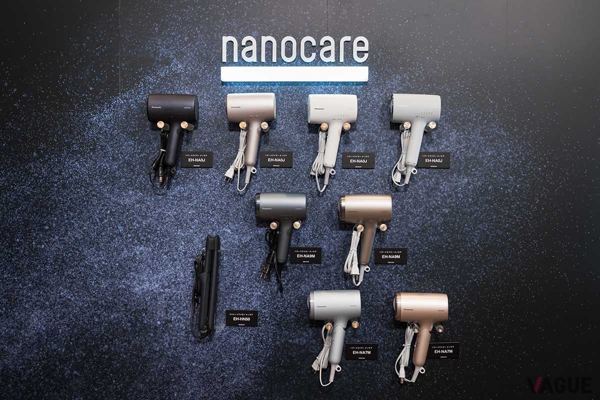 2024年秋はスタンダードモデル以下もラインナップを刷新。上段、高浸透ナノイー搭載の「EH-NA0J」はカラバリを拡充。中下段「EH-NA9M」「EH-NA7M」は手の届きやすい価格のエントリー＆スタンダードモデル。ヘアアイロン「EH-HN50」も登場する