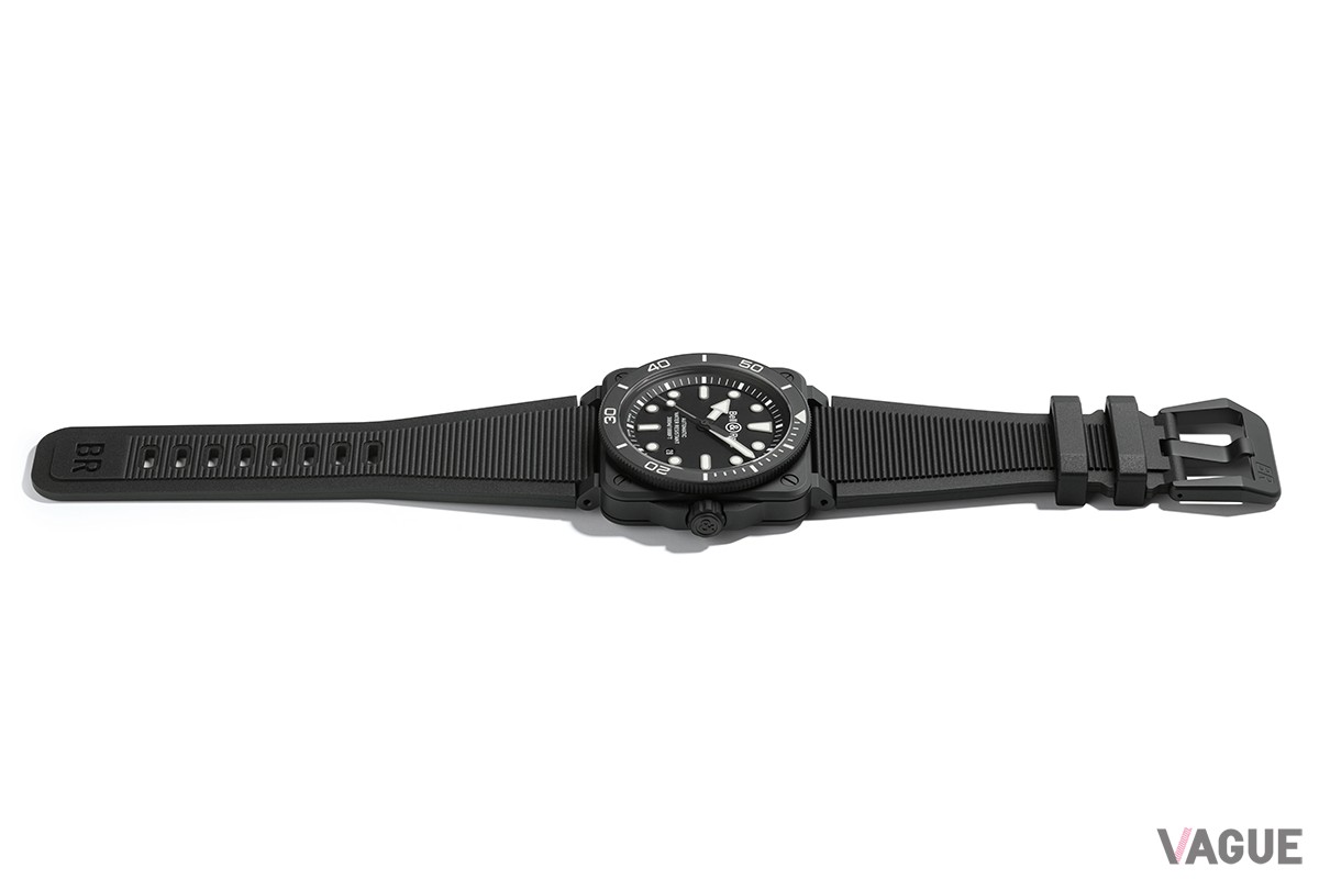 「ベル＆ロス BR03 DIVER BLACK MATTE」（品番：BR03A-D-BL-CE/SRB　75万9000円、消費税込）