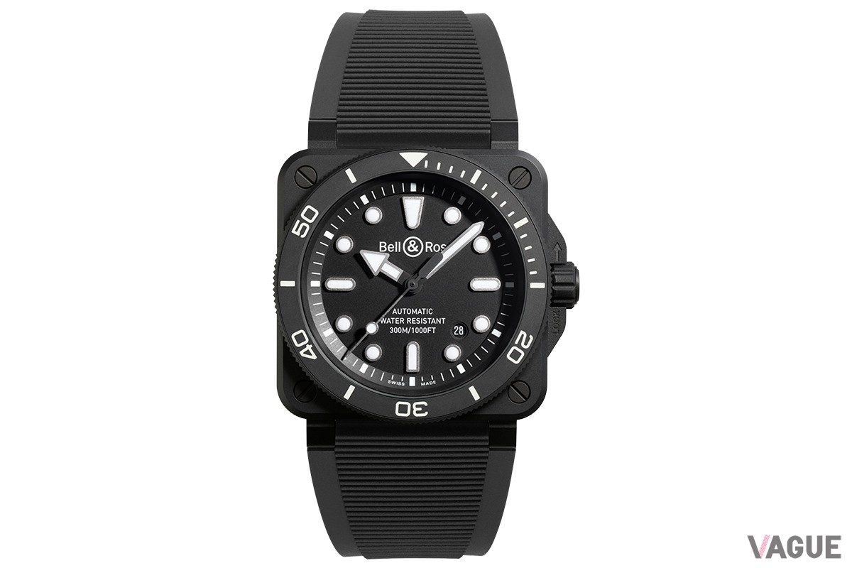 「ベル＆ロス BR03 DIVER BLACK MATTE」（品番：BR03A-D-BL-CE/SRB　75万9000円、消費税込）