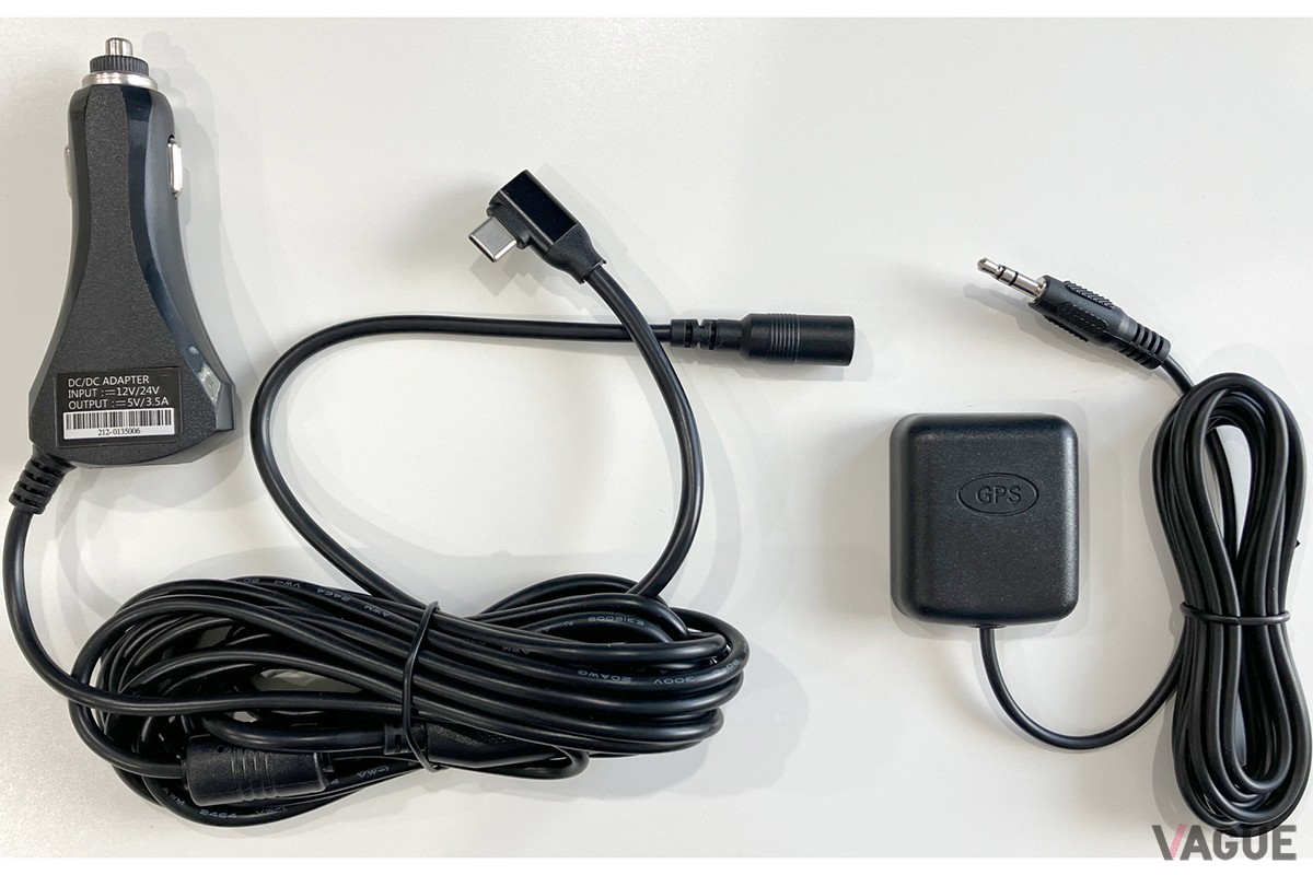 GPS受信機＋二股シガーソケット電源ケーブル