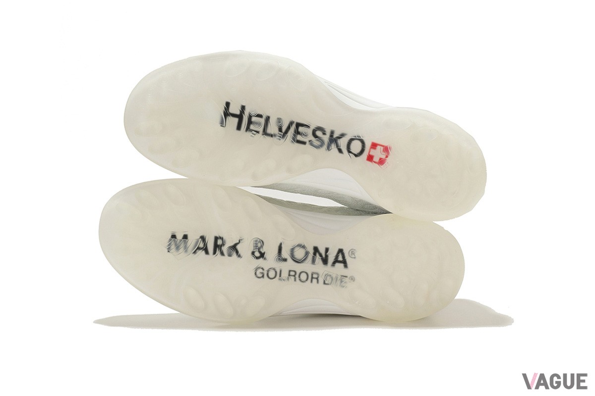 ゴルフアパレルブランドのマークアンドロナがスイスの靴ブランドと生み出した「HVML クラシック スパイクレスシューズ」