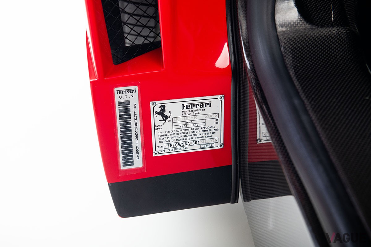 オークションに出品された2003年式フェラーリ「エンツォ・フェラーリ」Darin Schnabel(c)2025 Courtesy of RM Sotheby's
