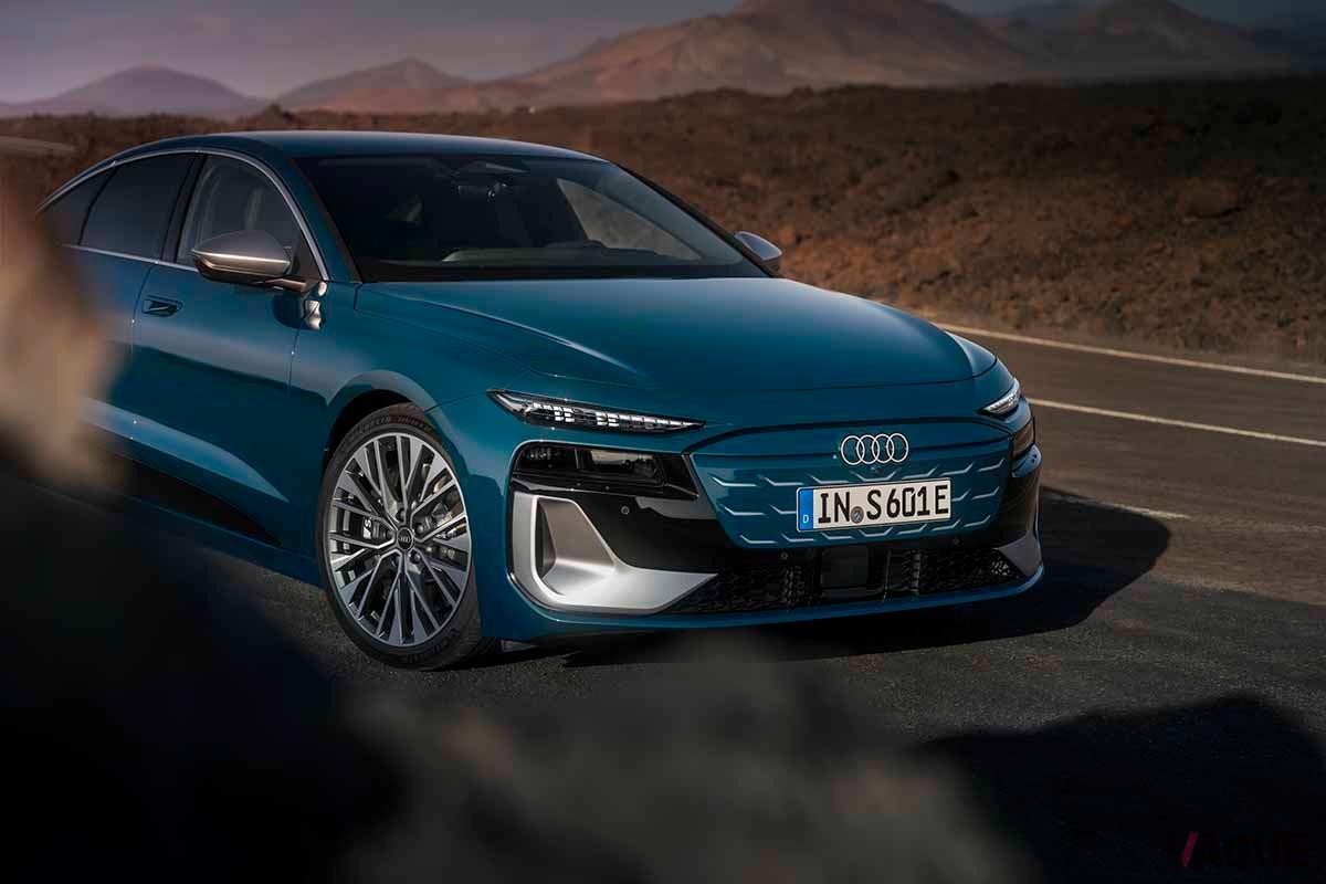 世界初公開されたアウディ新型「S6スポーツバックe-tron」