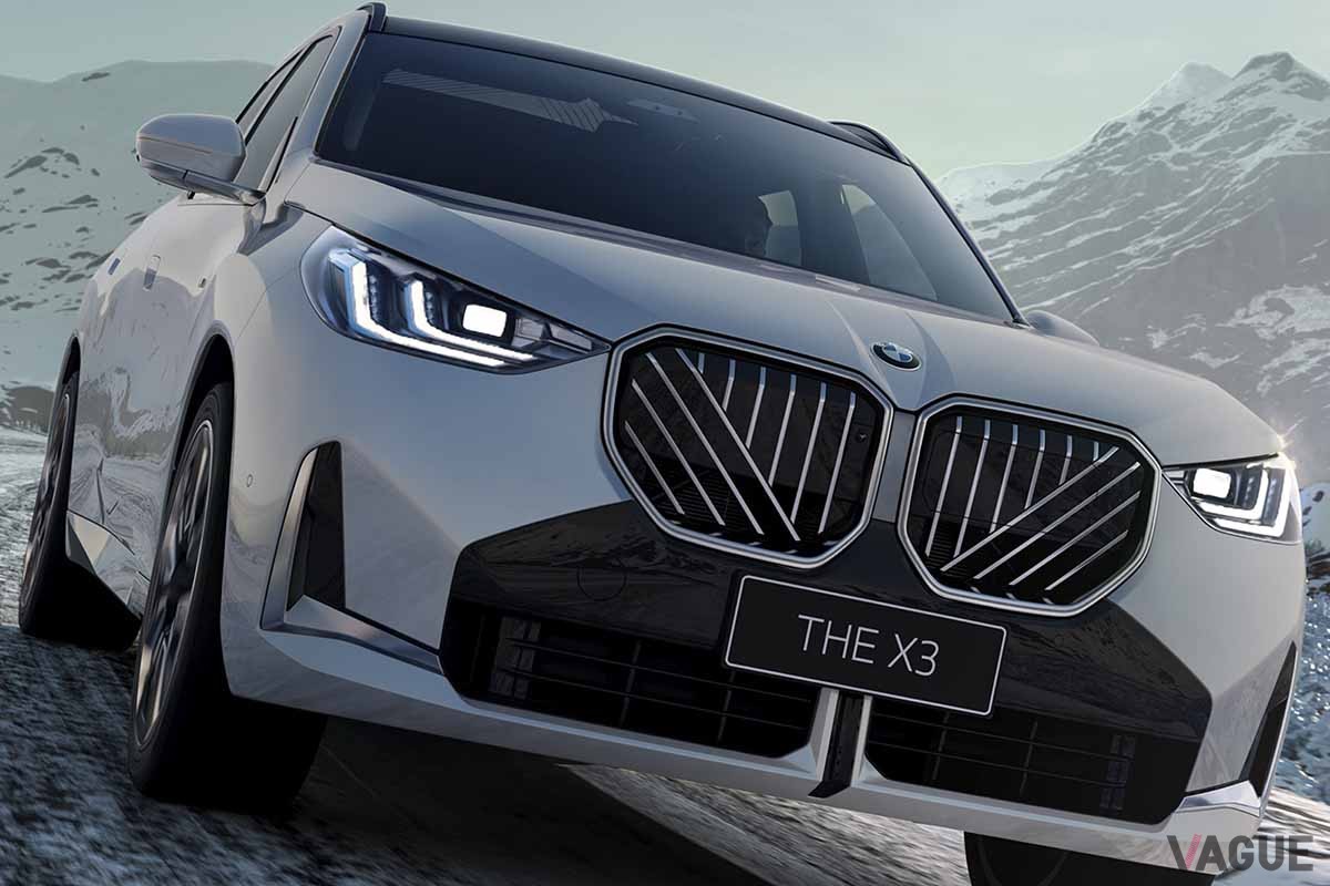 初公開された中国市場向けBMW新型「X3」。ロングホイールベース化されている