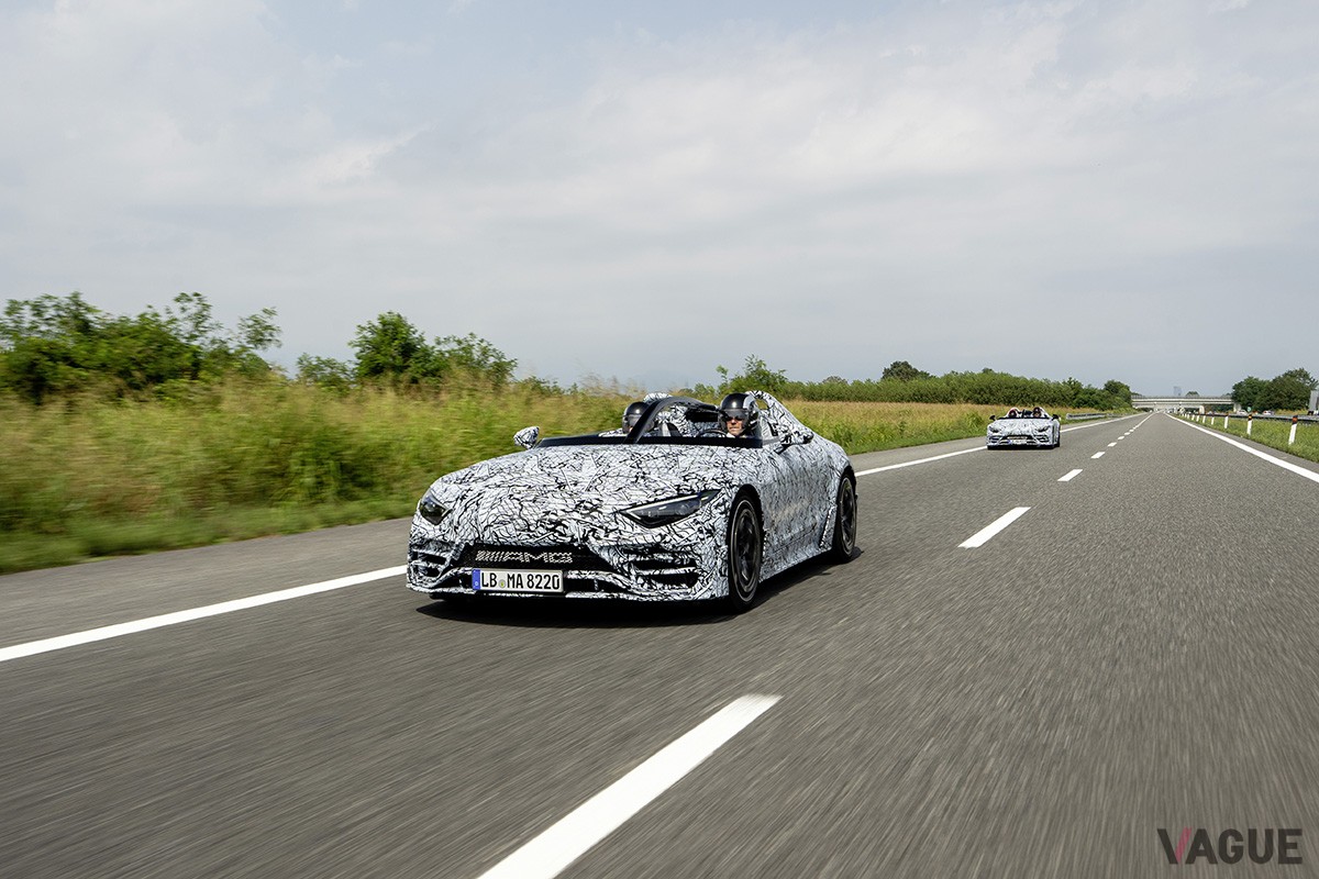 開発テスト中のメルセデスAMG新型「ピュアスピード」