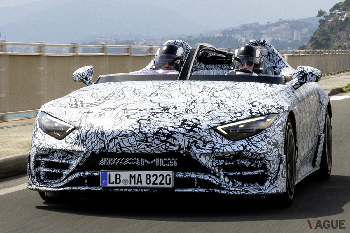 開発テスト中のメルセデスAMG新型「ピュアスピード」