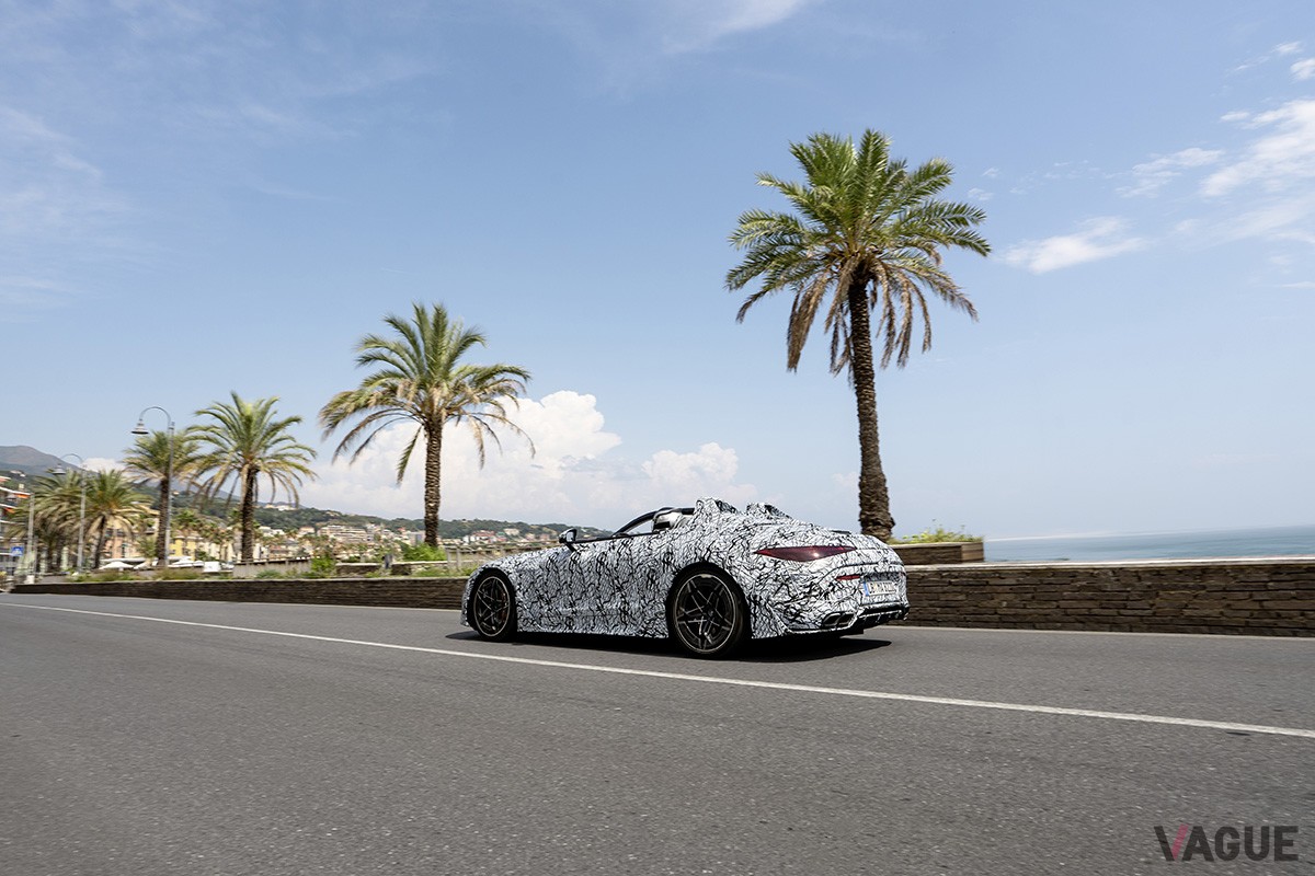 開発テスト中のメルセデスAMG新型「ピュアスピード」