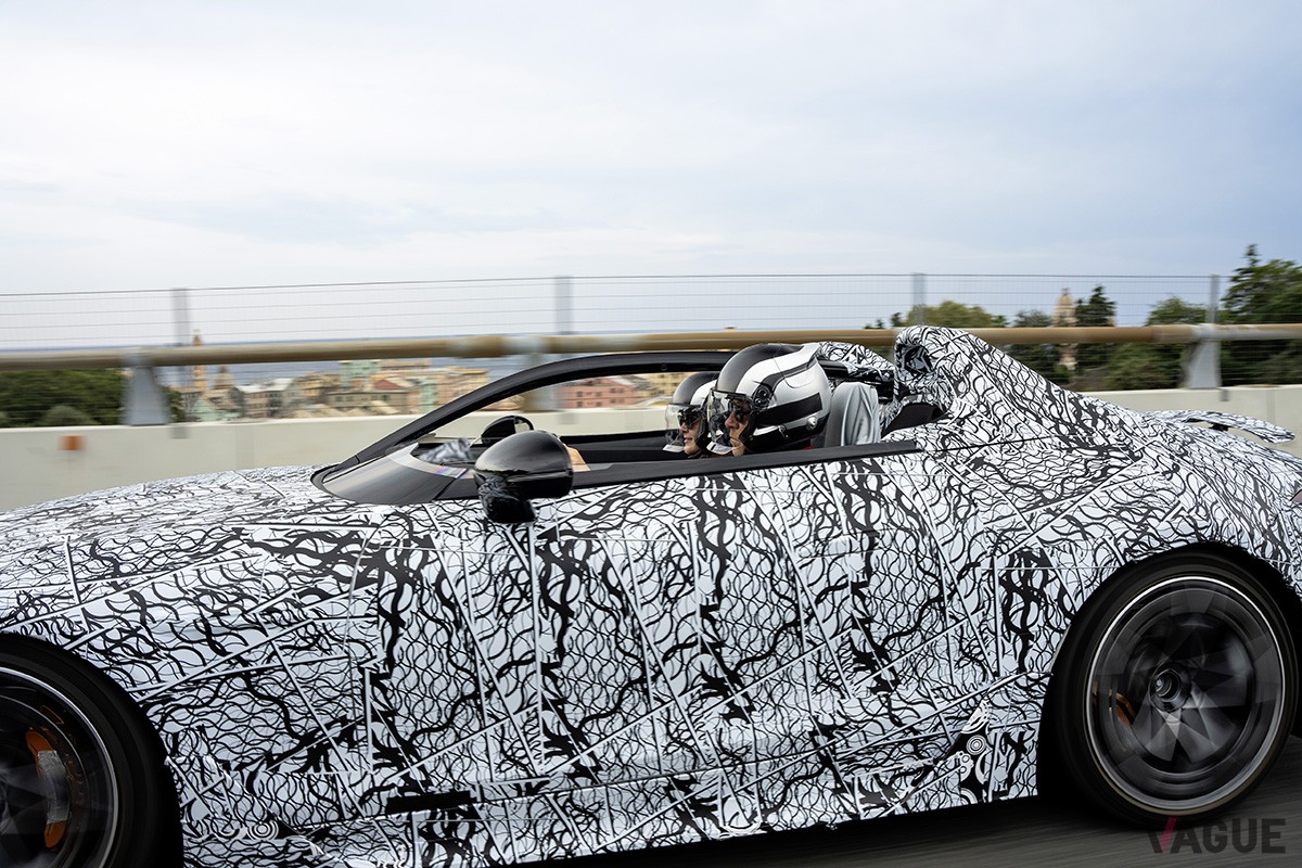 開発テスト中のメルセデスAMG新型「ピュアスピード」
