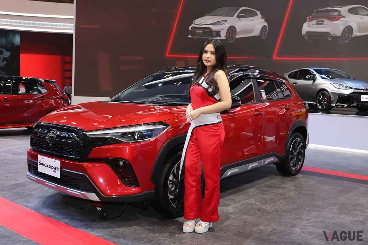 インドネシア国際ショーで展示されていたトヨタ「カローラクロスGRスポーツ」