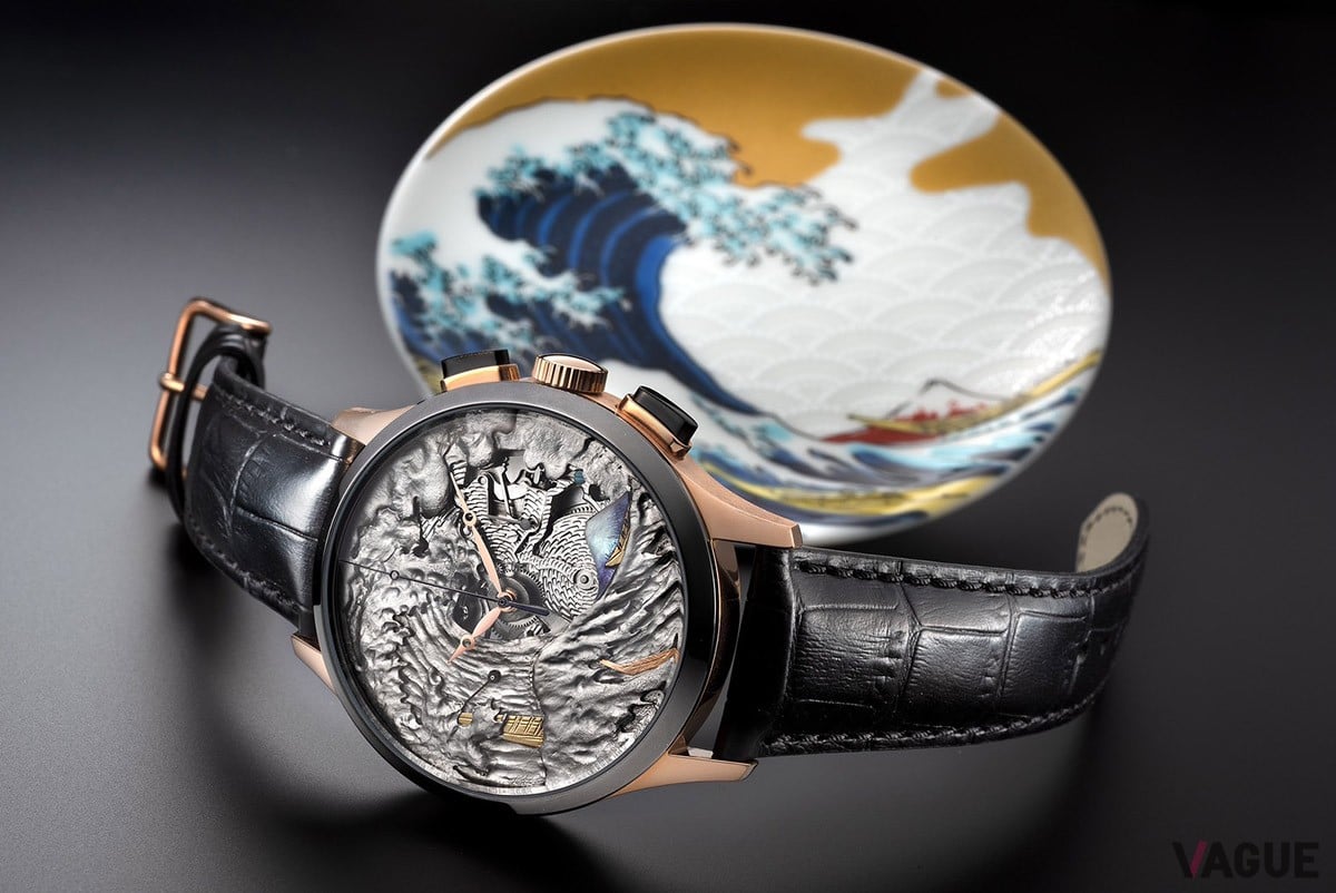 新紙幣にも採用の葛飾北斎“グレートウェーブ”を彫金で再現！ あまりの