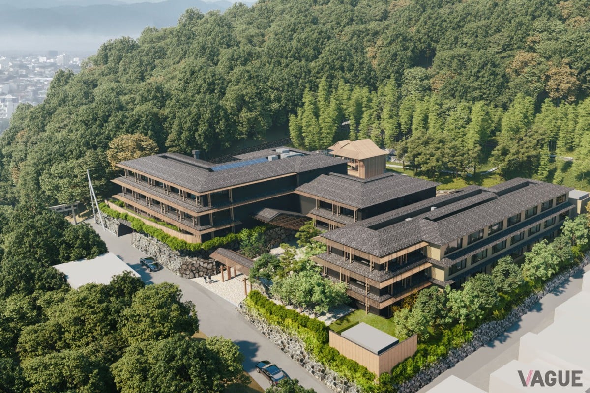 京都を一望できる高台に位置