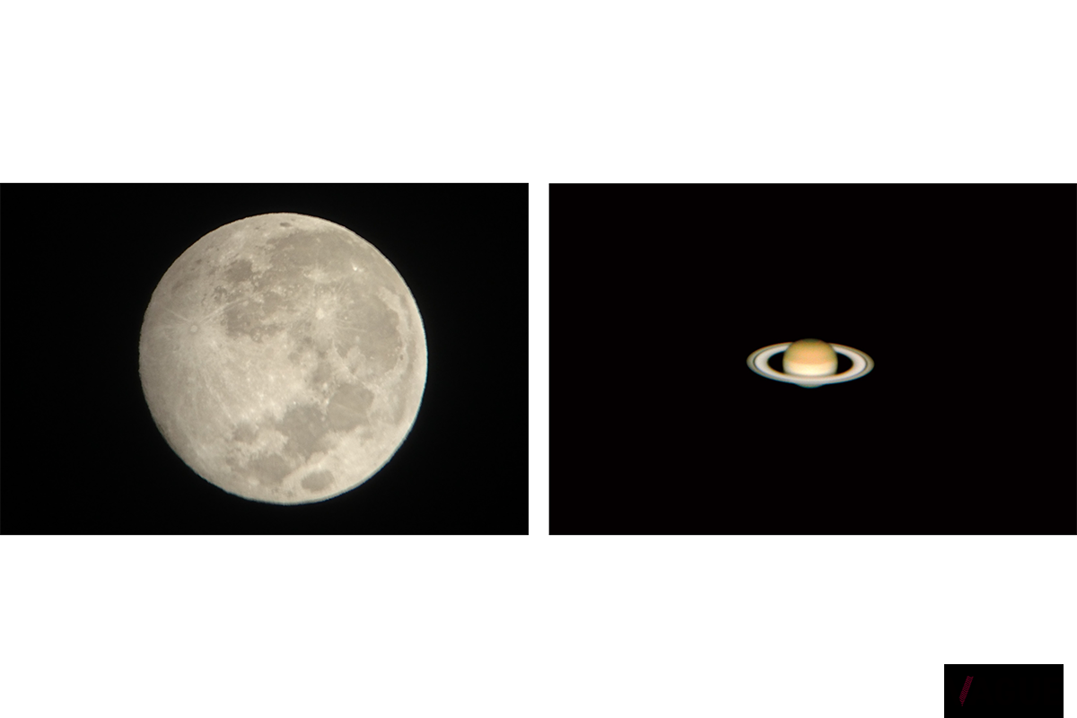 月のクレーターや惑星を天体望遠鏡で観察