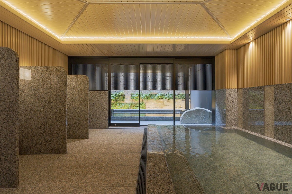 天然温泉の源泉を備えている