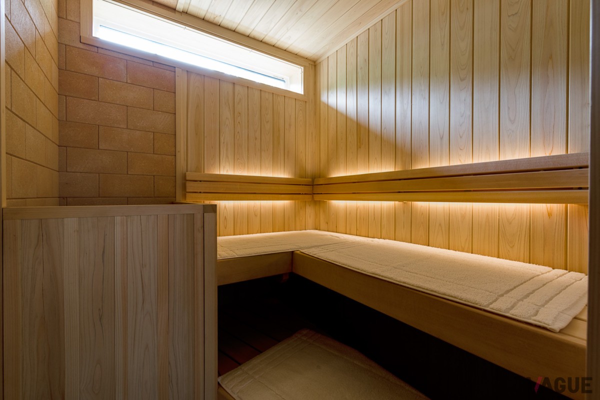 和楽別邸のそれぞれの客室（5室）にプライベートサウナを完備