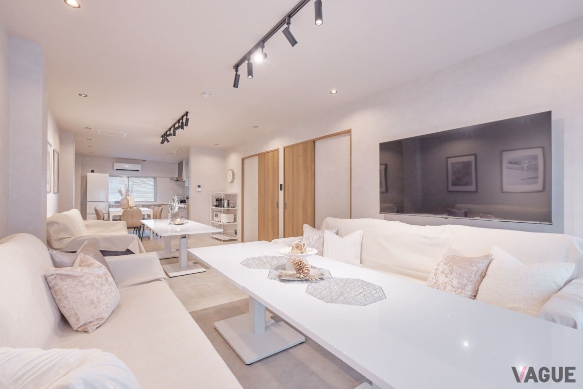 広々としたキッチン付きリビングダイニング