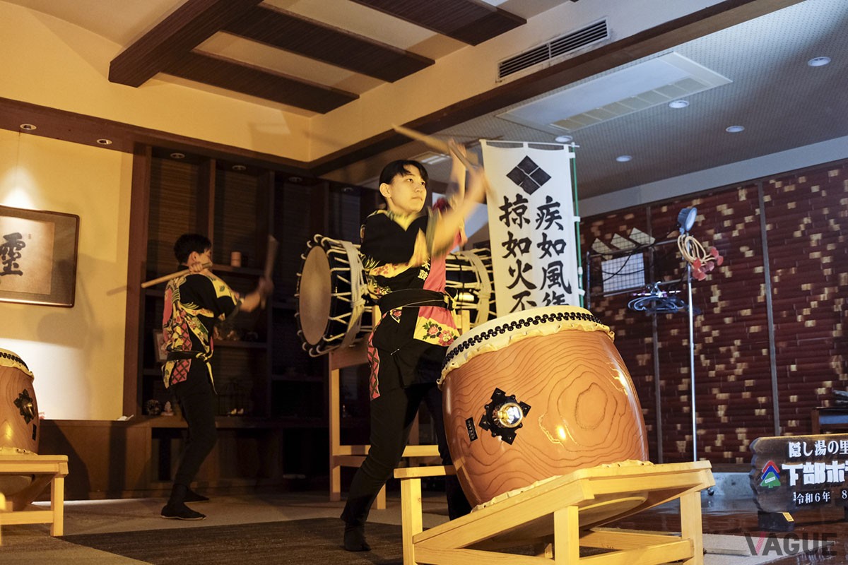 連日開催されている武田信玄公出陣太鼓ショー