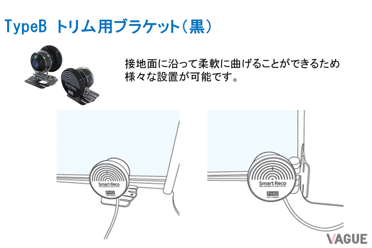 Type-Bトリム用ブラケット（黒）イメージ