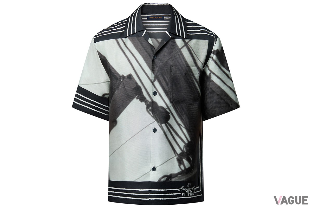 プリントショートスリーブシルクシャツ