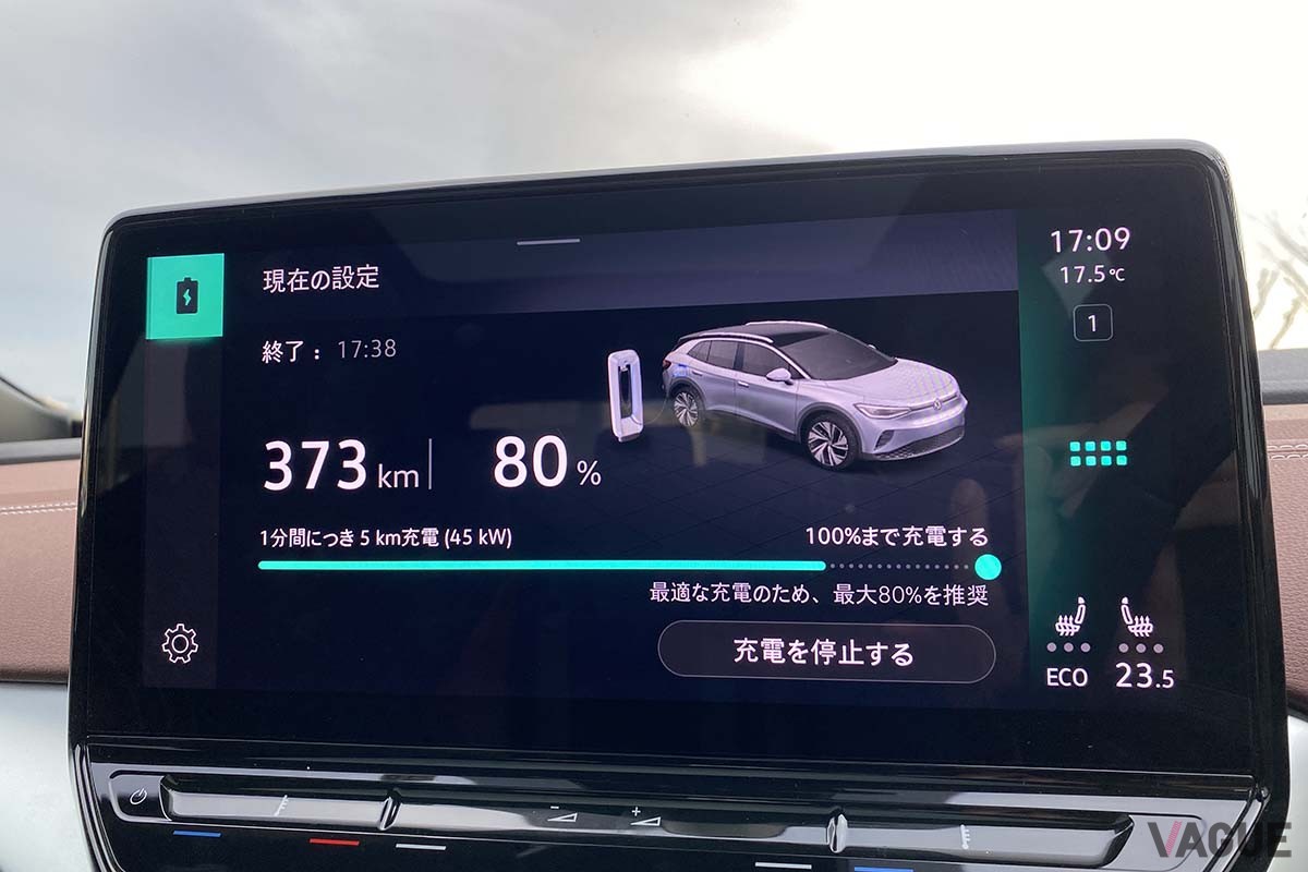 VWのEV「ID.4」の充電シーン
