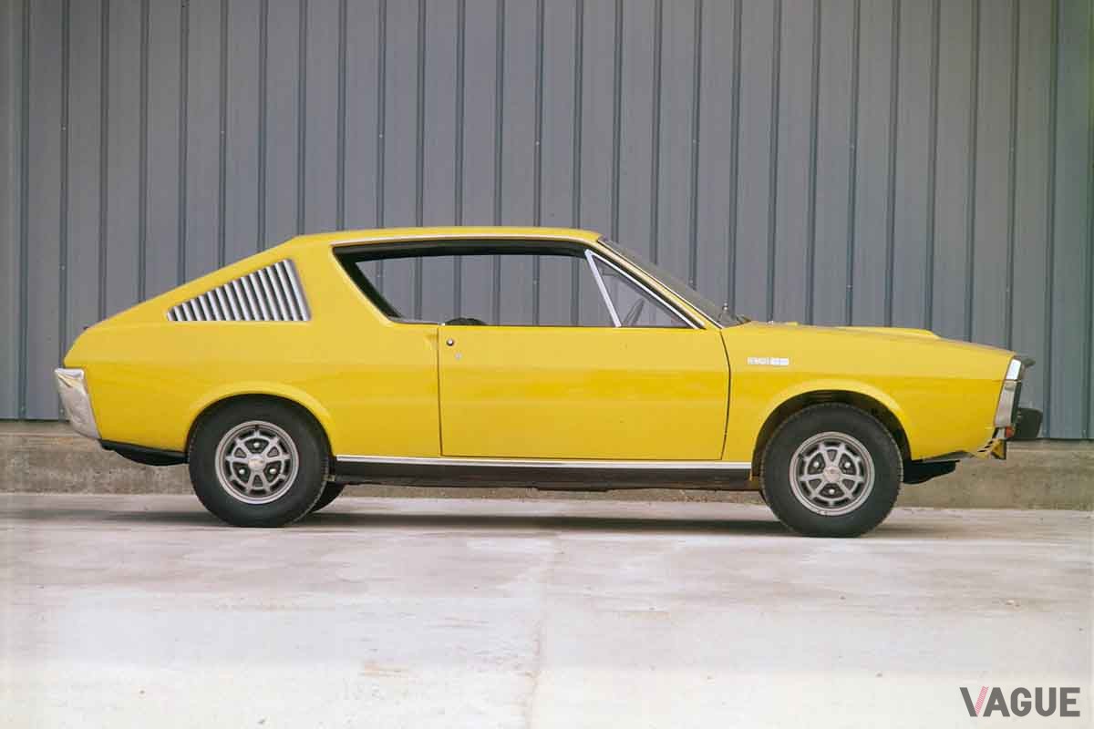 往年のスポーツクーペ、「ルノー17」。1971年に発売され人気を博した