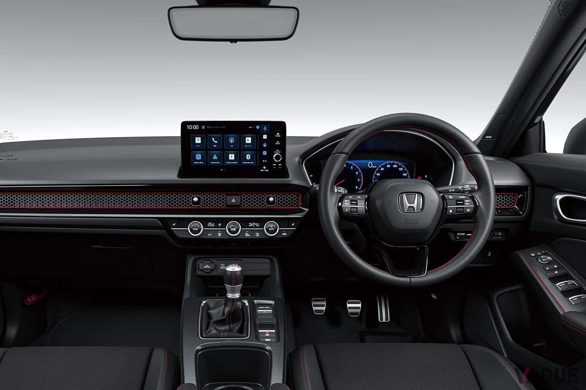ホンダ改良新型「シビック」RSグレードのインテリア