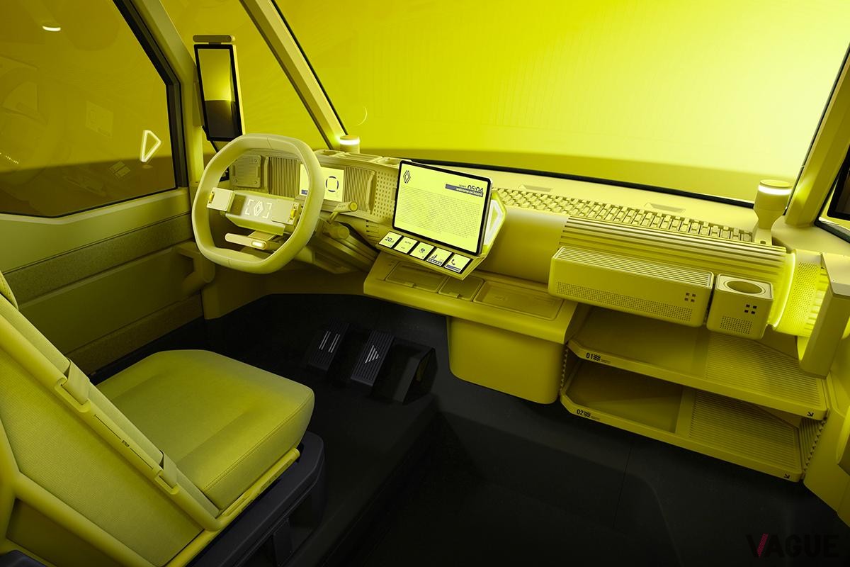 世界初公開されたルノー新型「エスタフェット・コンセプト」のインテリア