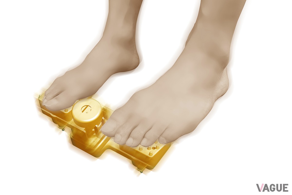 足先を振動させることで血行を促進