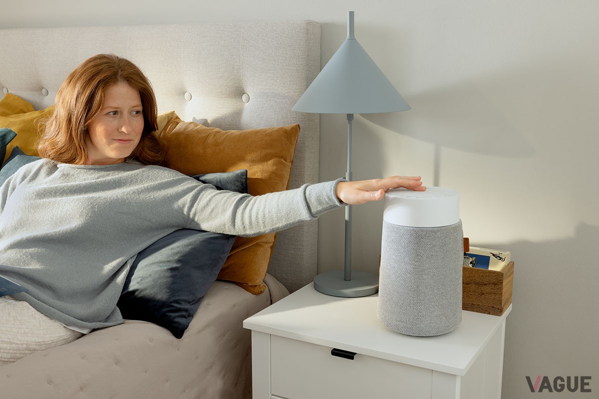 操作後には動作ランプが消灯。寝室でも光が気にならず快適