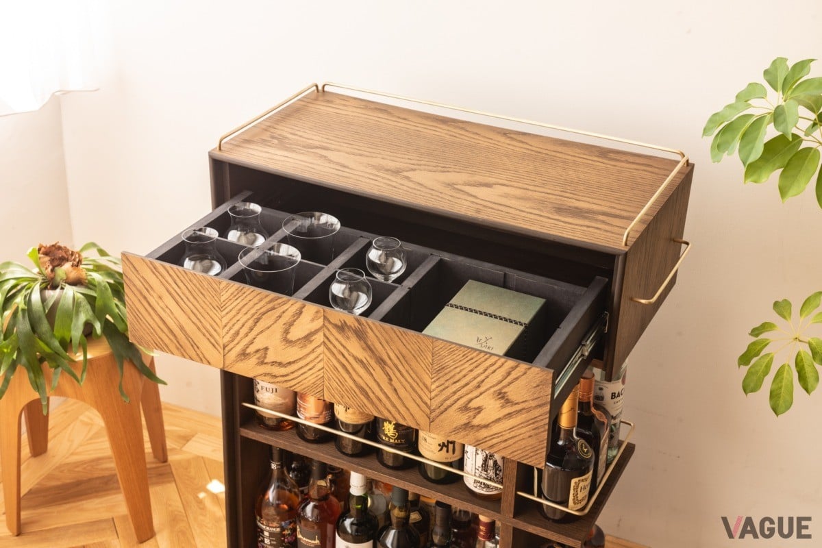 アイテムによって仕切りを変更可能