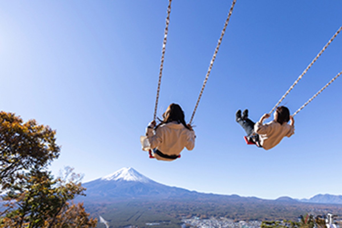 8位：～河口湖～富士山パノラマロープウェイ カチカチ山絶景ブランコ【山梨県】