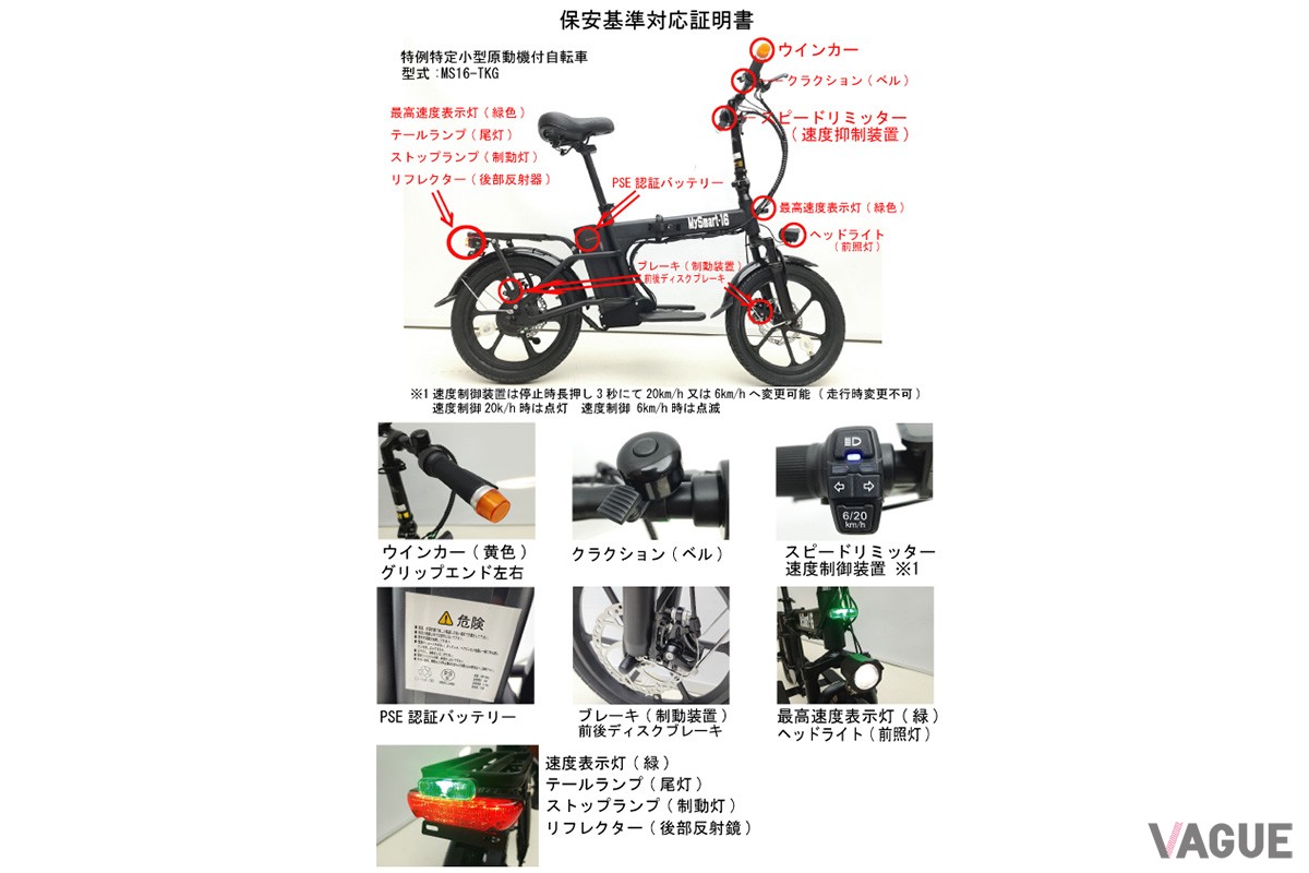 MySmart16は保安基準に適合