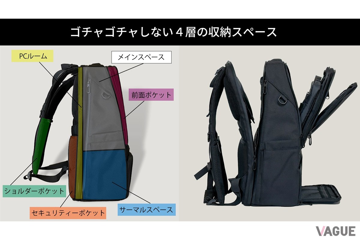 UNSTRA X　4層の収納スペース