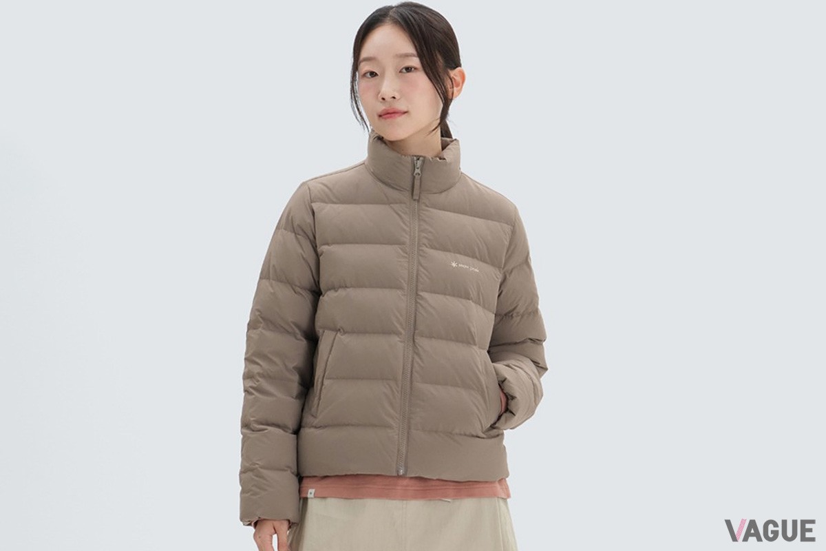Stand Neck Women‘s Lightweight Down「ココア」