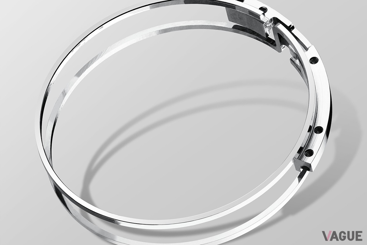 アラーム音をより強調すべく開発された二重構造のゴング