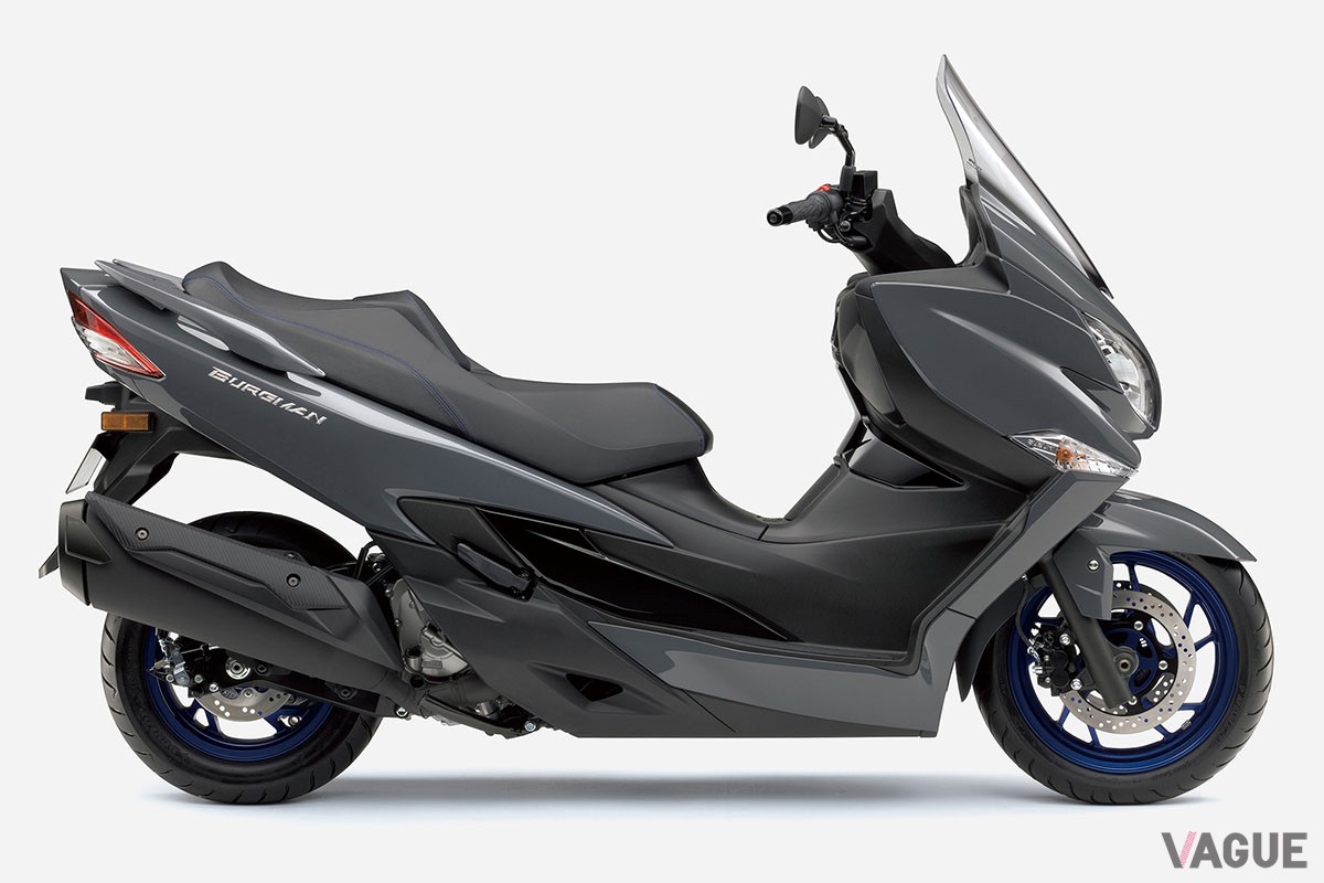 国産唯一の400ccビッグスクーターであるスズキ「バーグマン400 ABS」の価格が改定された