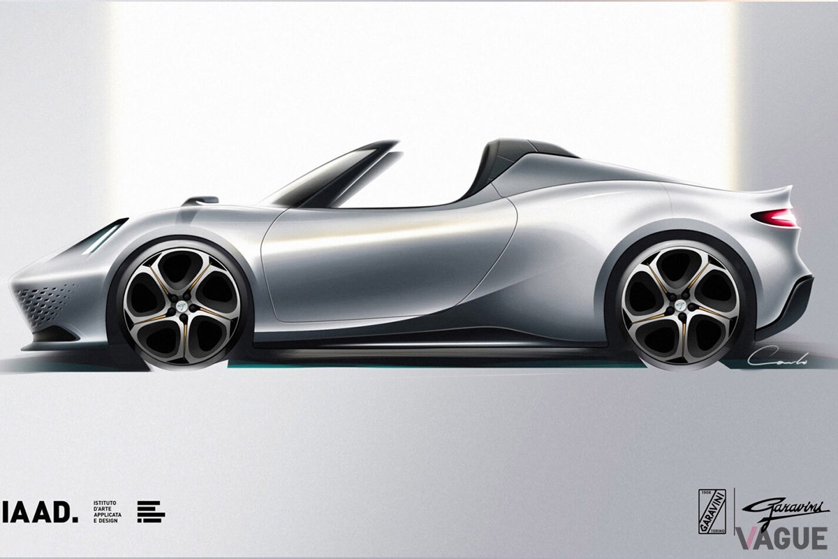 アルファ ロメオ「4C」をベースとするレストモッド車両「ペレンネ」（C）Garavini Torino
