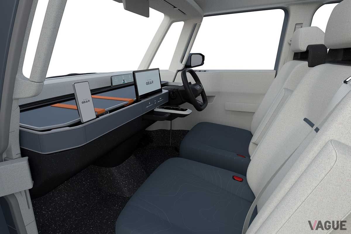 トヨタ車体「クロスバン ギア コンセプト」のインテリア