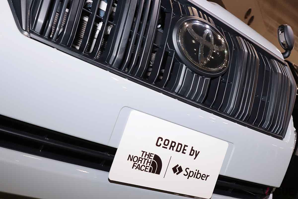 ジャパンモビリティーショー2023に出展されている「CORDE byランドクルーザープラド NEWSCAPE」