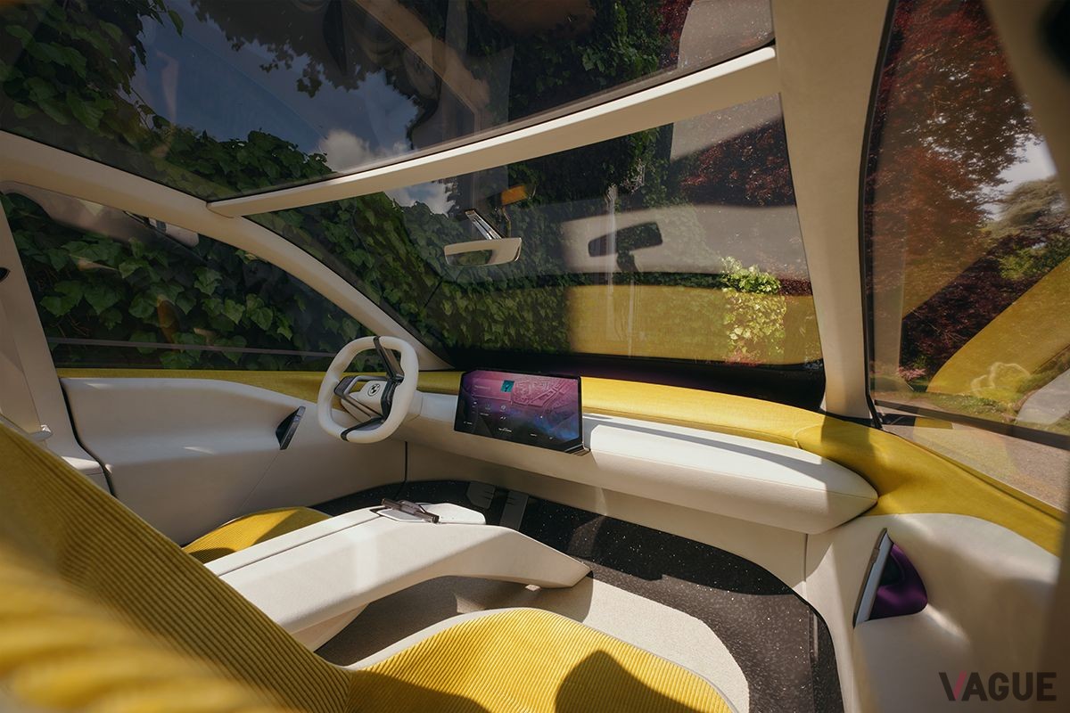 ジャパンモビリティショー2023に出展されたBMW「ビジョン・ノイエ・クラッセ」のインテリア