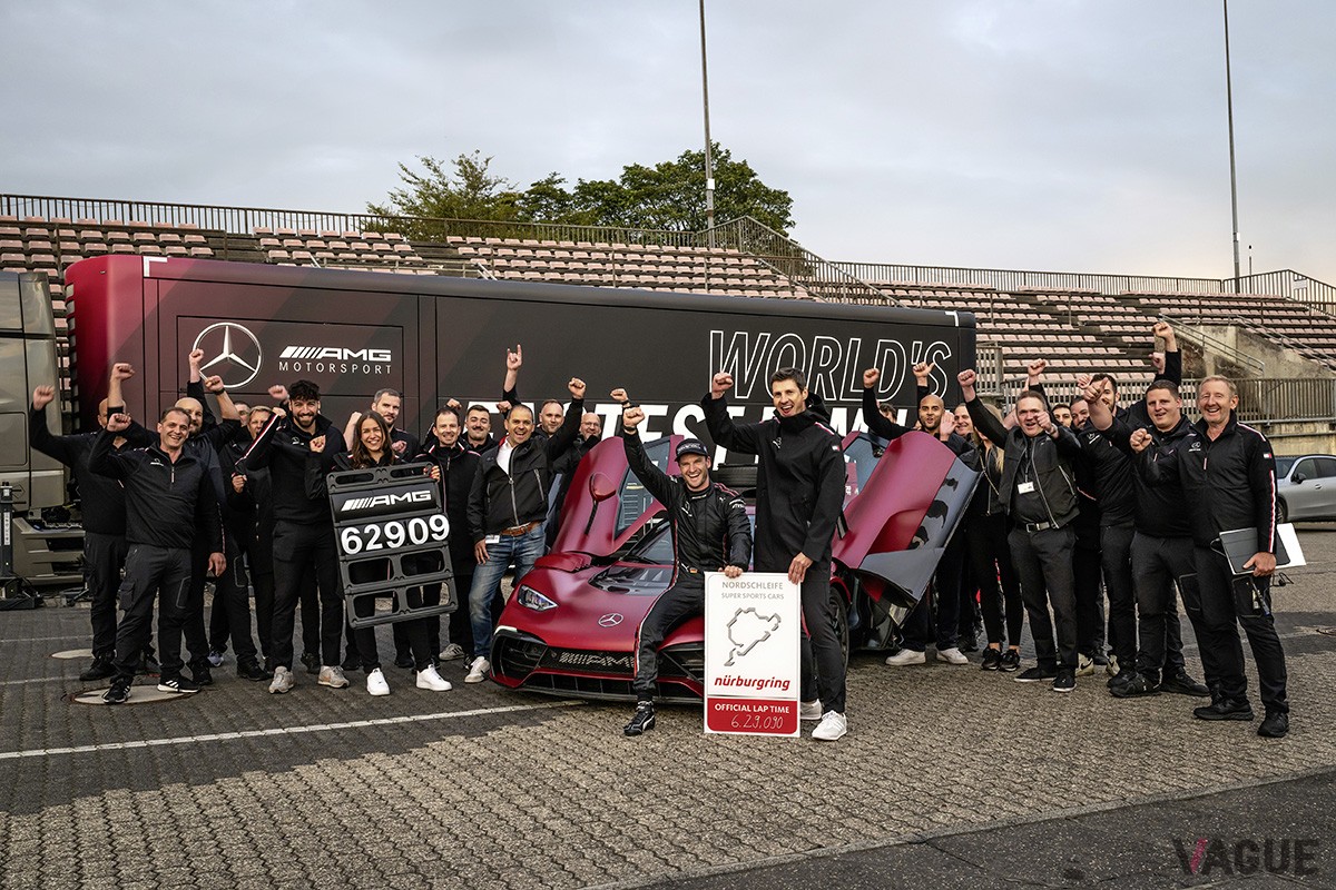 ノルドシュライフェで6分29秒090という量産車の新記録を叩き出したメルセデスAMG「ワン」
