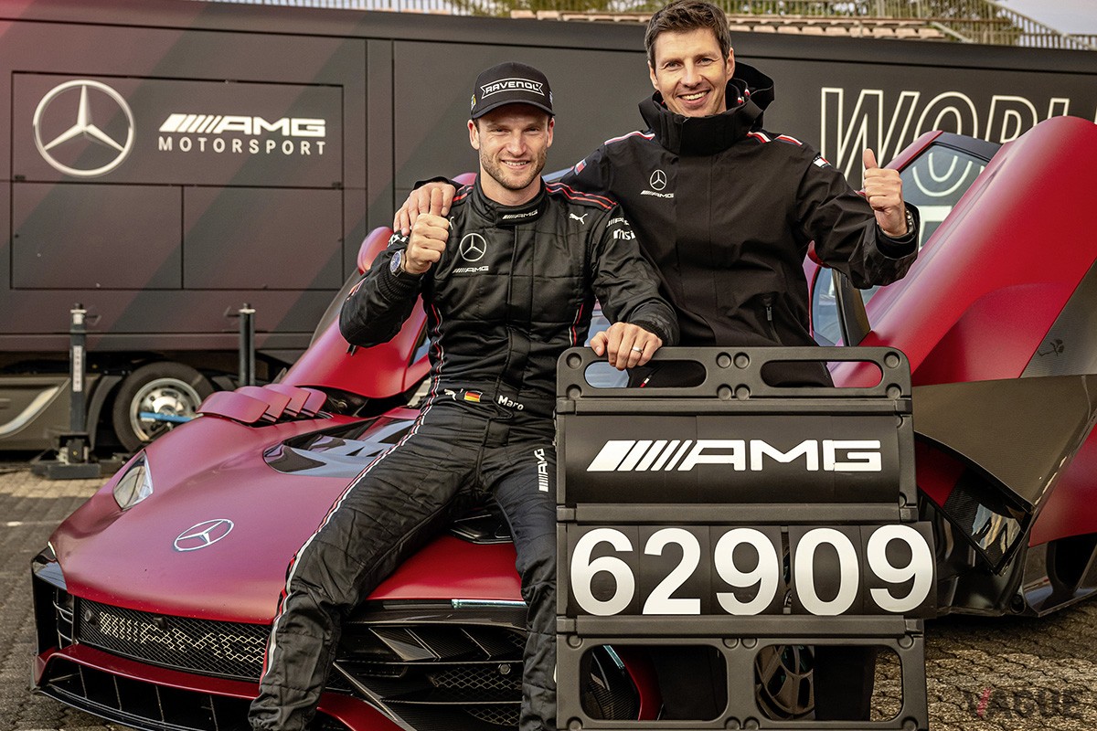 ノルドシュライフェで6分29秒090という量産車の新記録を叩き出したメルセデスAMG「ワン」