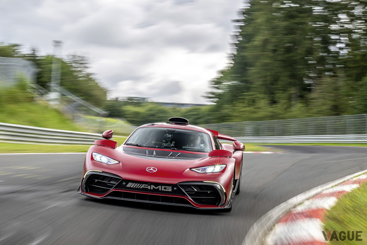 ノルドシュライフェで6分29秒090という量産車の新記録を叩き出したメルセデスAMG「ワン」
