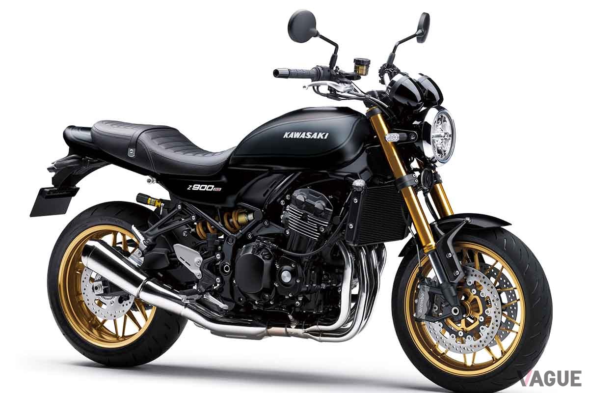 2024年9月に発売されたカワサキ「Z900RS SE」の新色、メタリックフラットスパークブラック×メタリックマットカーボングレー