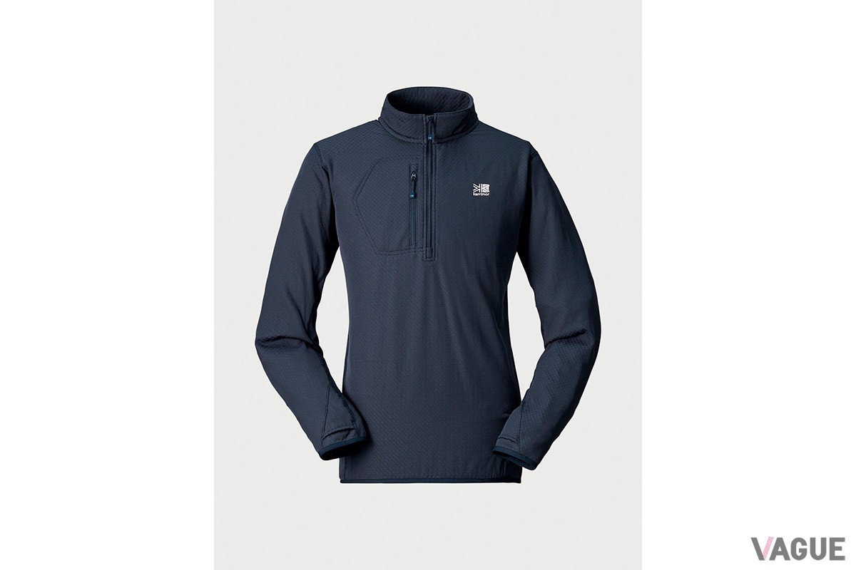 カリマー「thermal half-zip」
